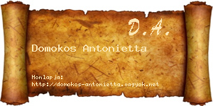 Domokos Antonietta névjegykártya